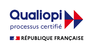 Logo Qualiopi — processus certifié, République Française